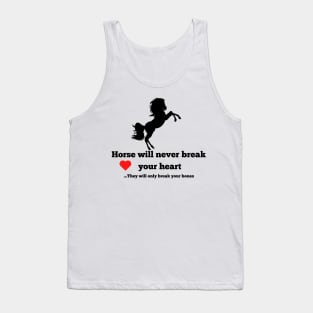 Horse lover equestrian funny quotes cute graphic for gift design Tank Top